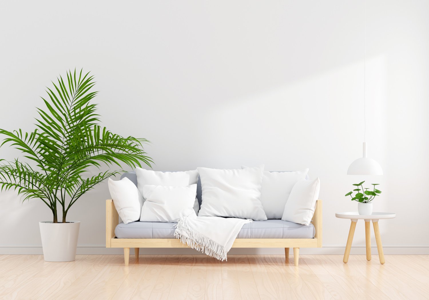 White Living Room Interior